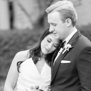 houston wedding, happy couple, black & white