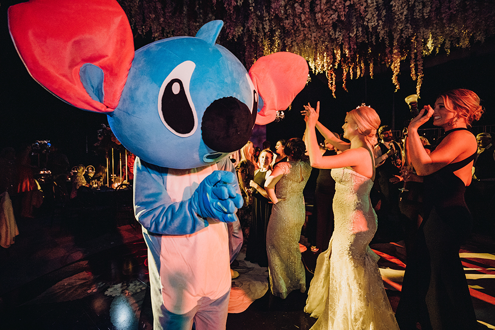 wedding reception entertainment - costumes - Disney characters