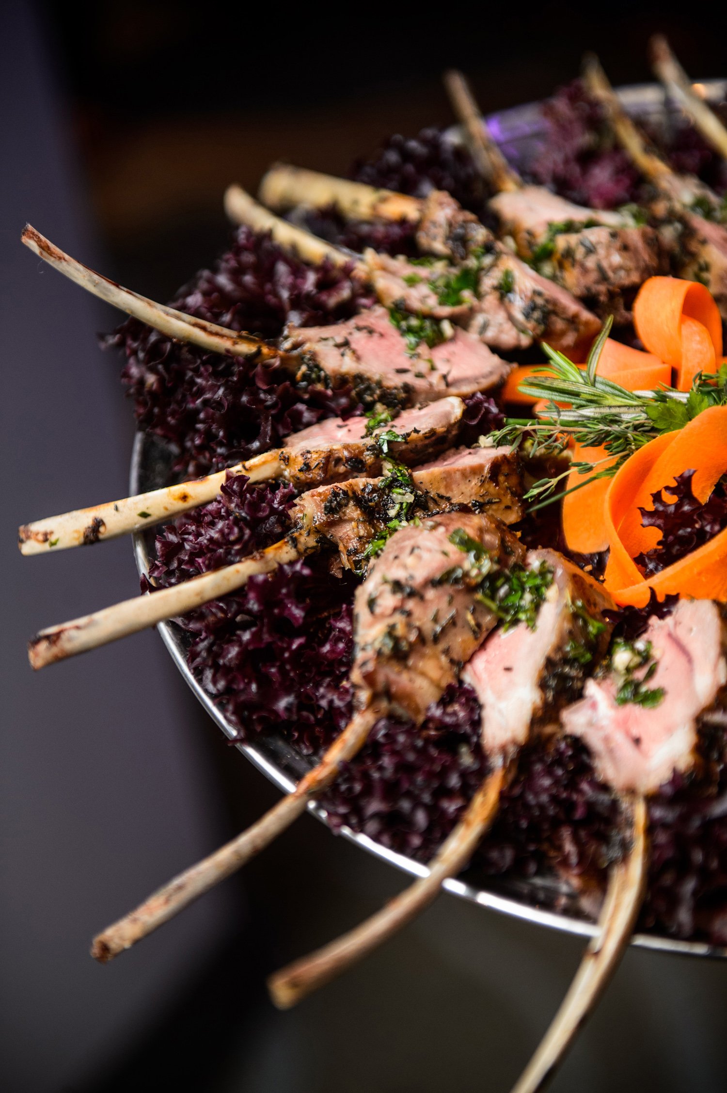 catering - food - appetizers for wedding reception - lamb