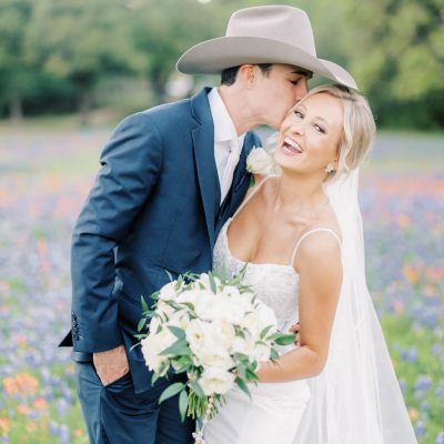Greenery and Twinkling Lights Dazzle at Sentimental Texas Ranch Wedding