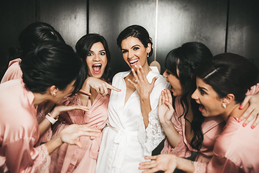 getting ready - bridal party