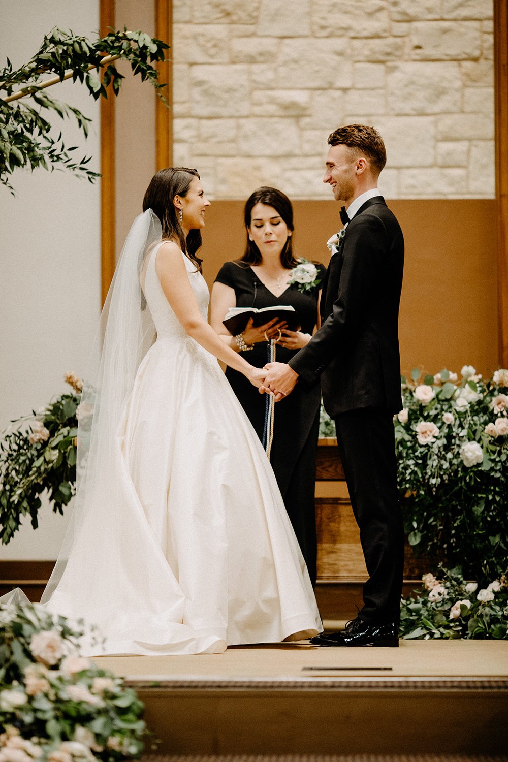 wedding - church ceremony - bride - groom
