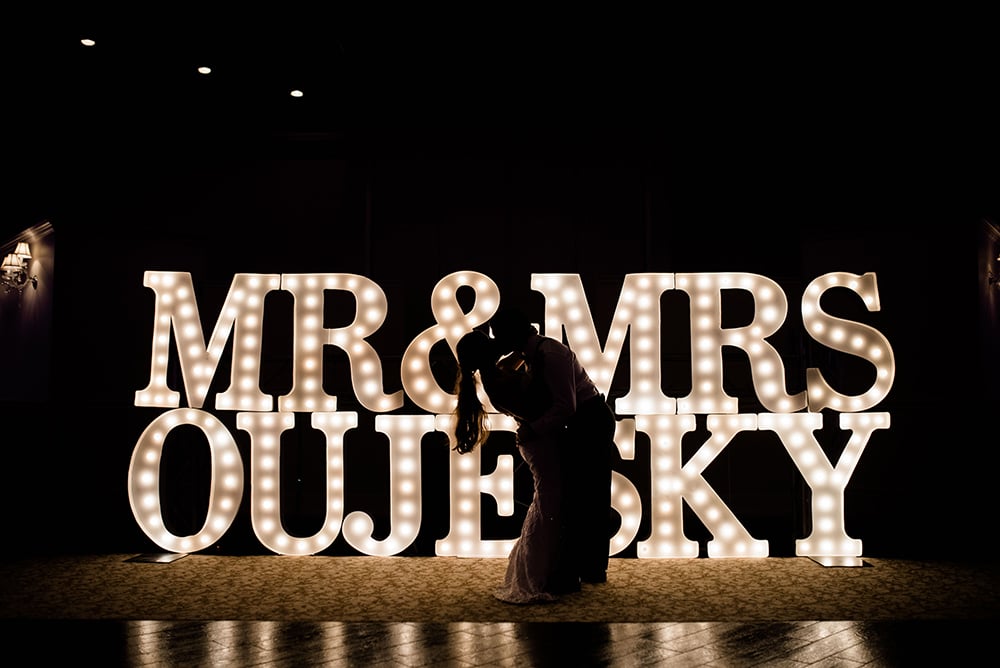 marque letters - houston wedding photography