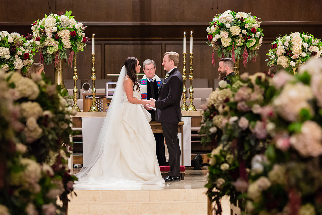 houston wedding, church ceremony, vows