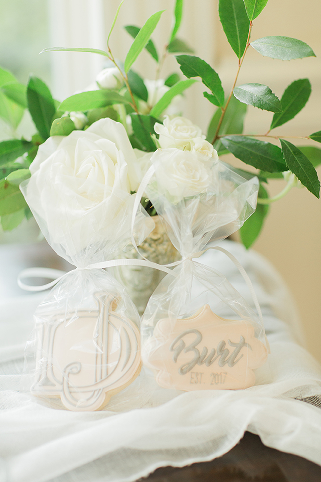 houston wedding, gifts, guest favors, cookies
