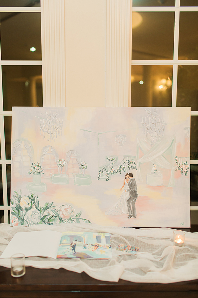 houston wedding, live painter, wedding ideas