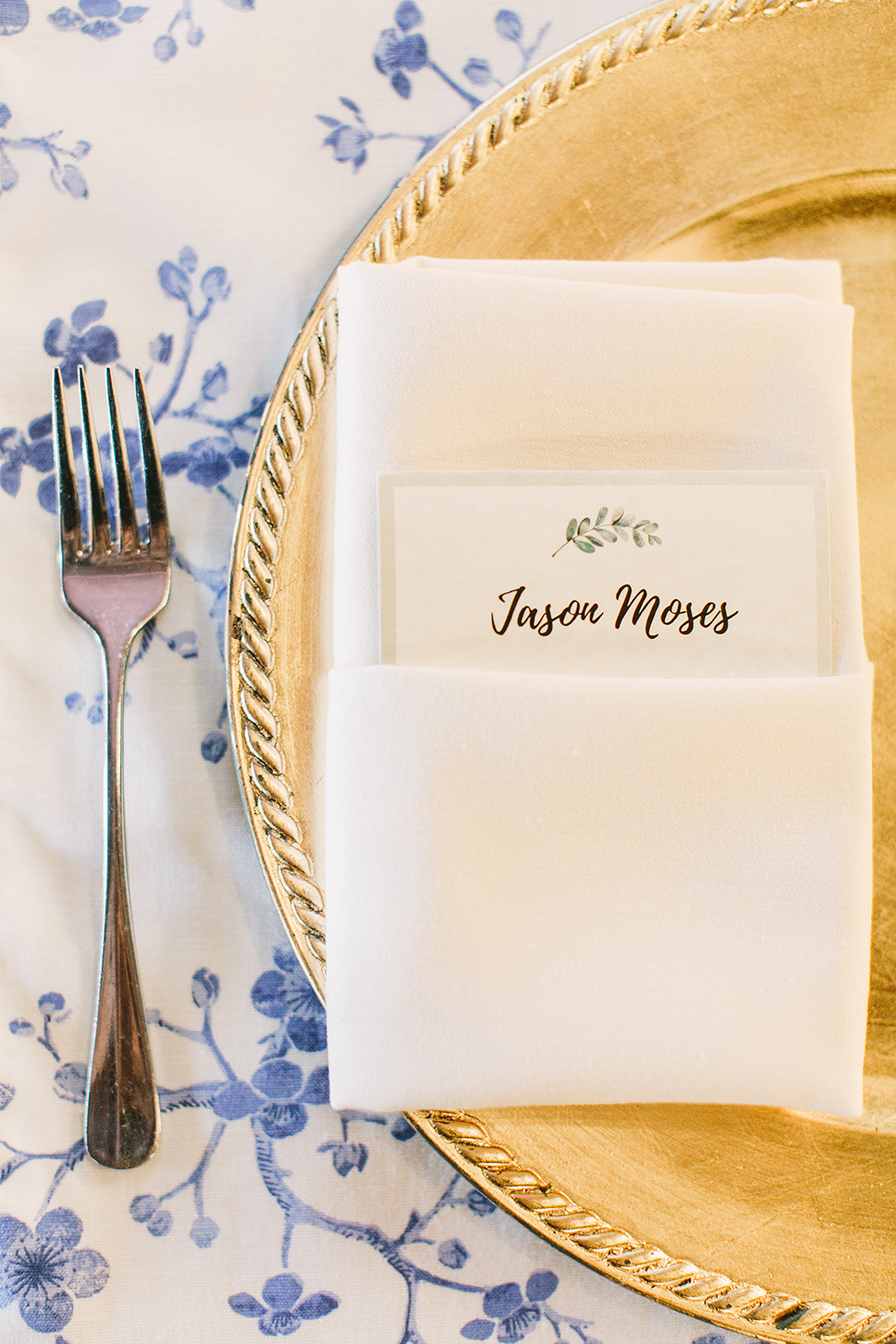 table setting - wedding reception - personal notes