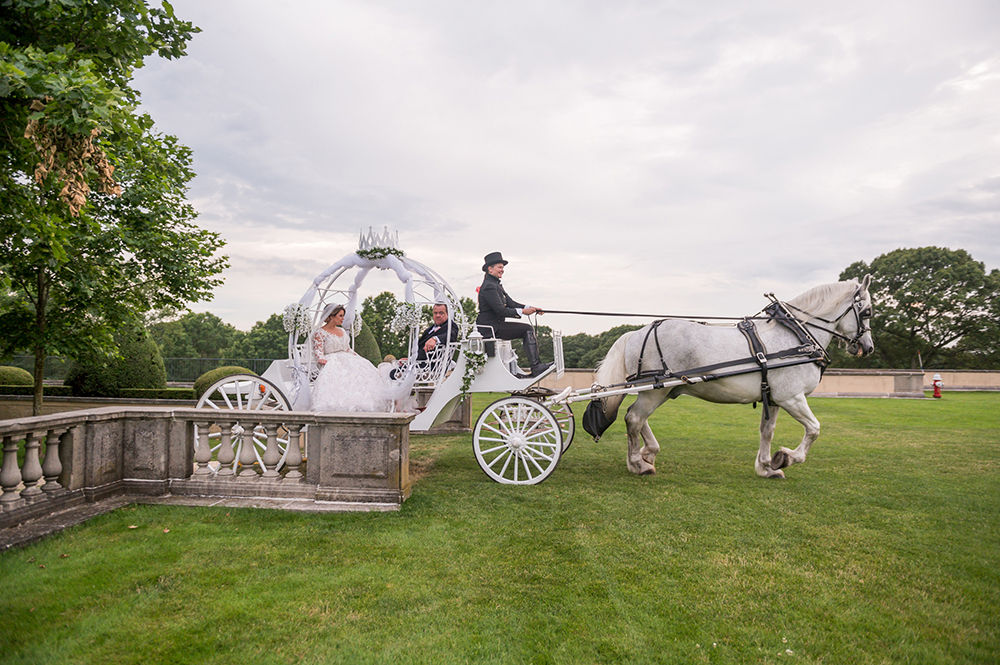cinderella carriage - grand entrance - wedding