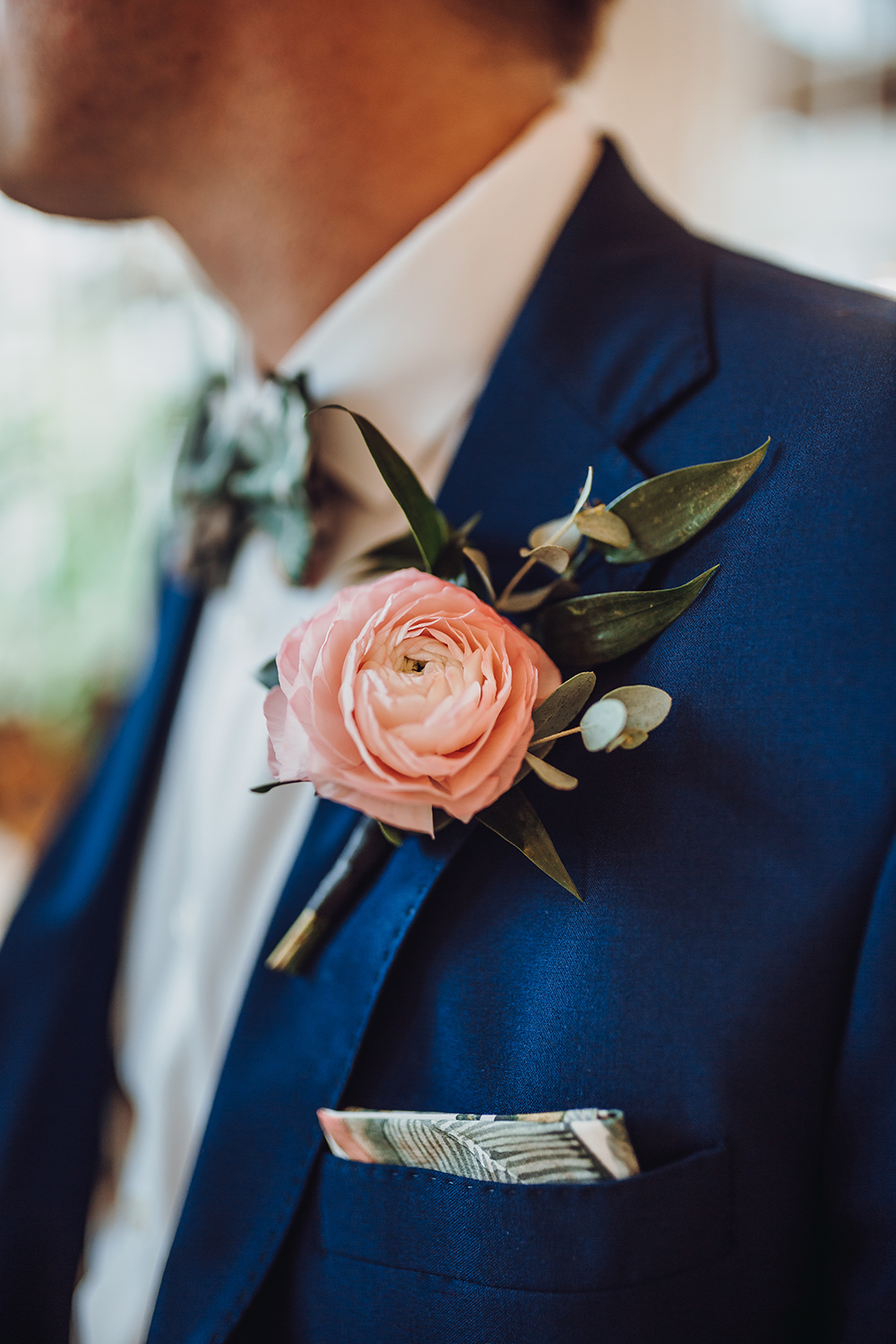 groom attire - blue suit
