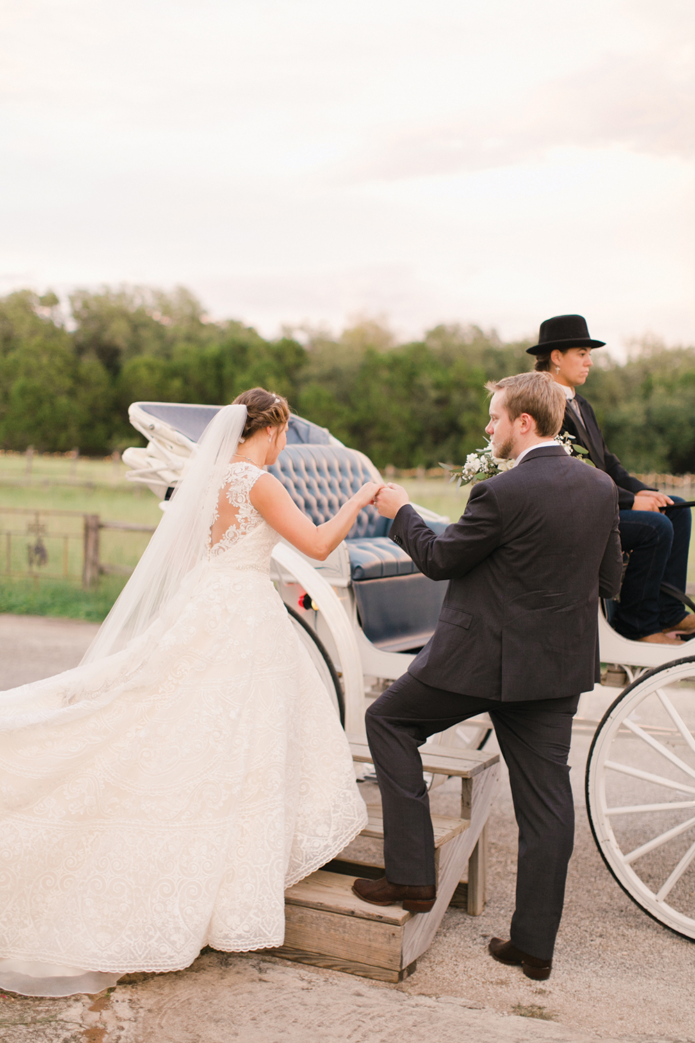 leaving the ceremony - horsedrawn carriage