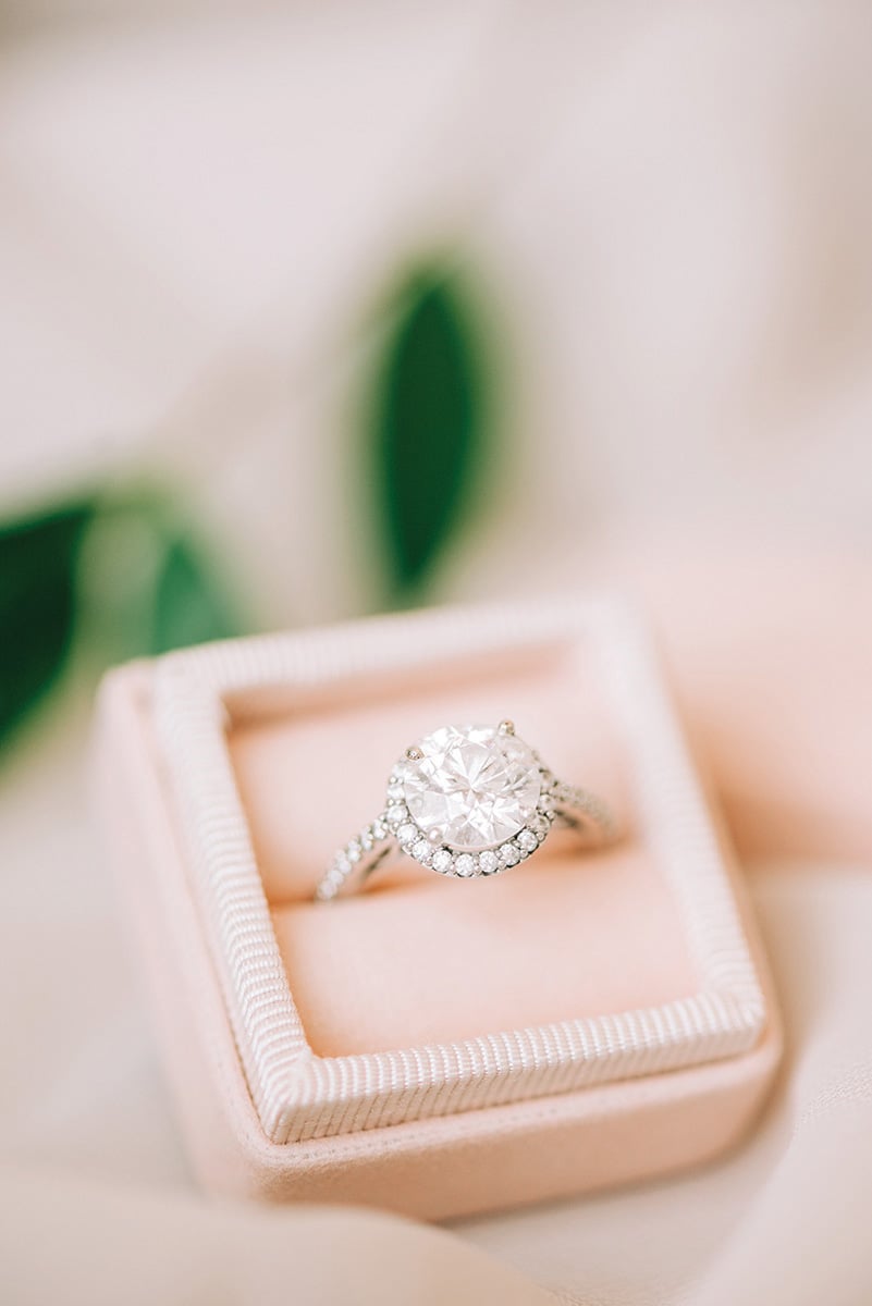 engagement ring - solitaire - halo - round