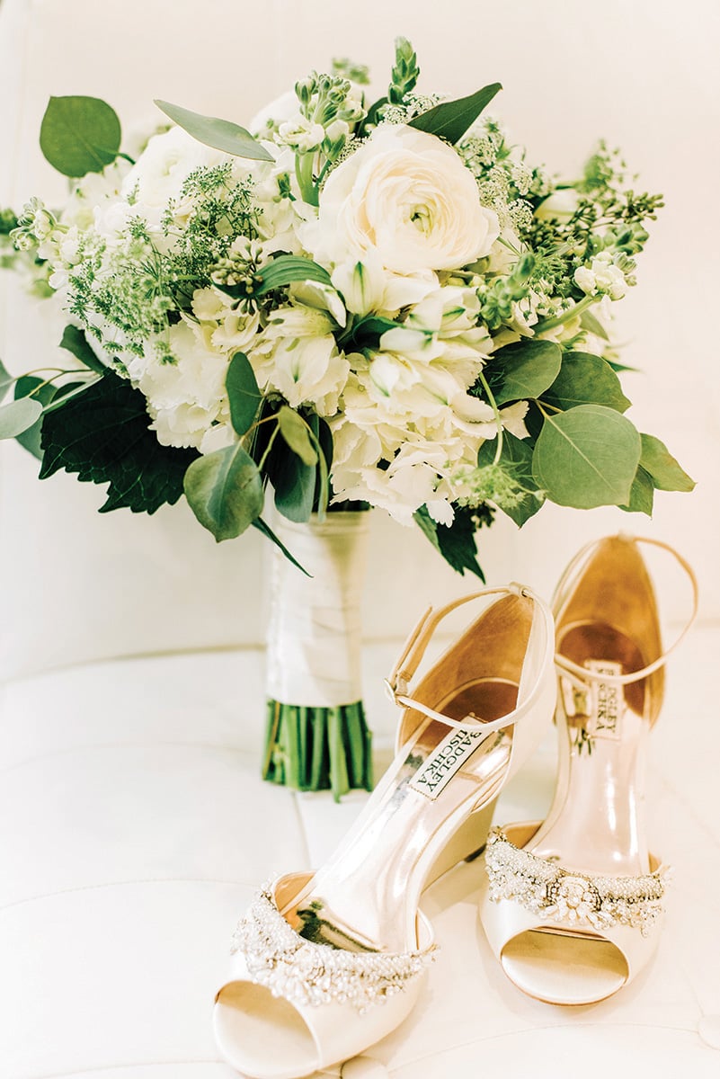 bridal bouquet - shoes - heels - wedding fashion