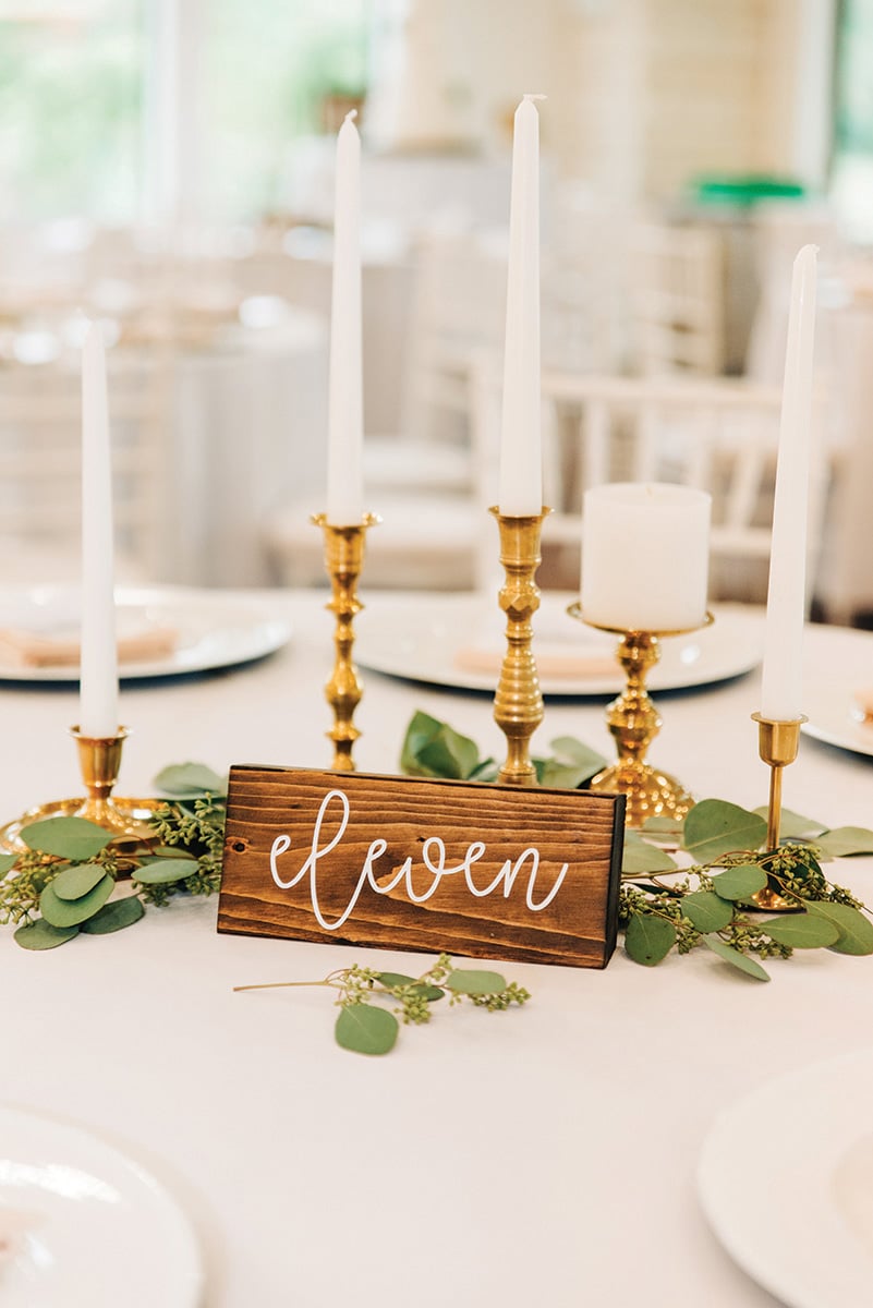 rustic tablescape details - simple wedding