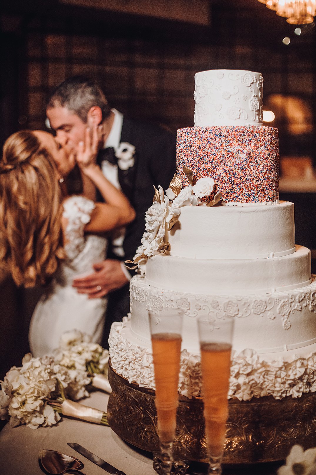 Houston Wedding, Wedding Cake, Sprinkle, White Cake, Cake Inspiration