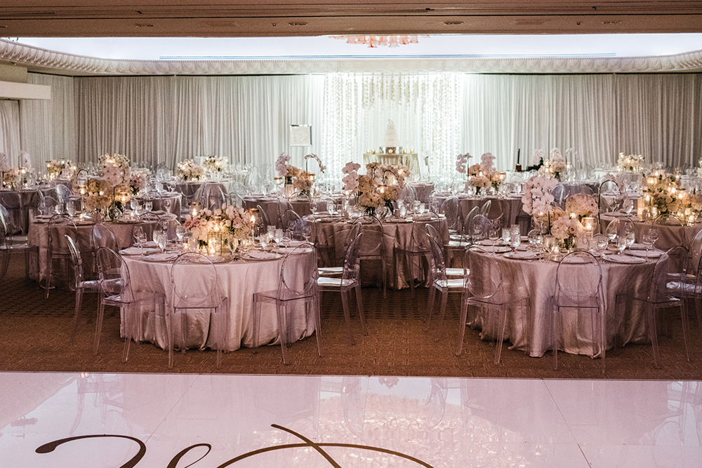 indoor wedding reception - ballroom