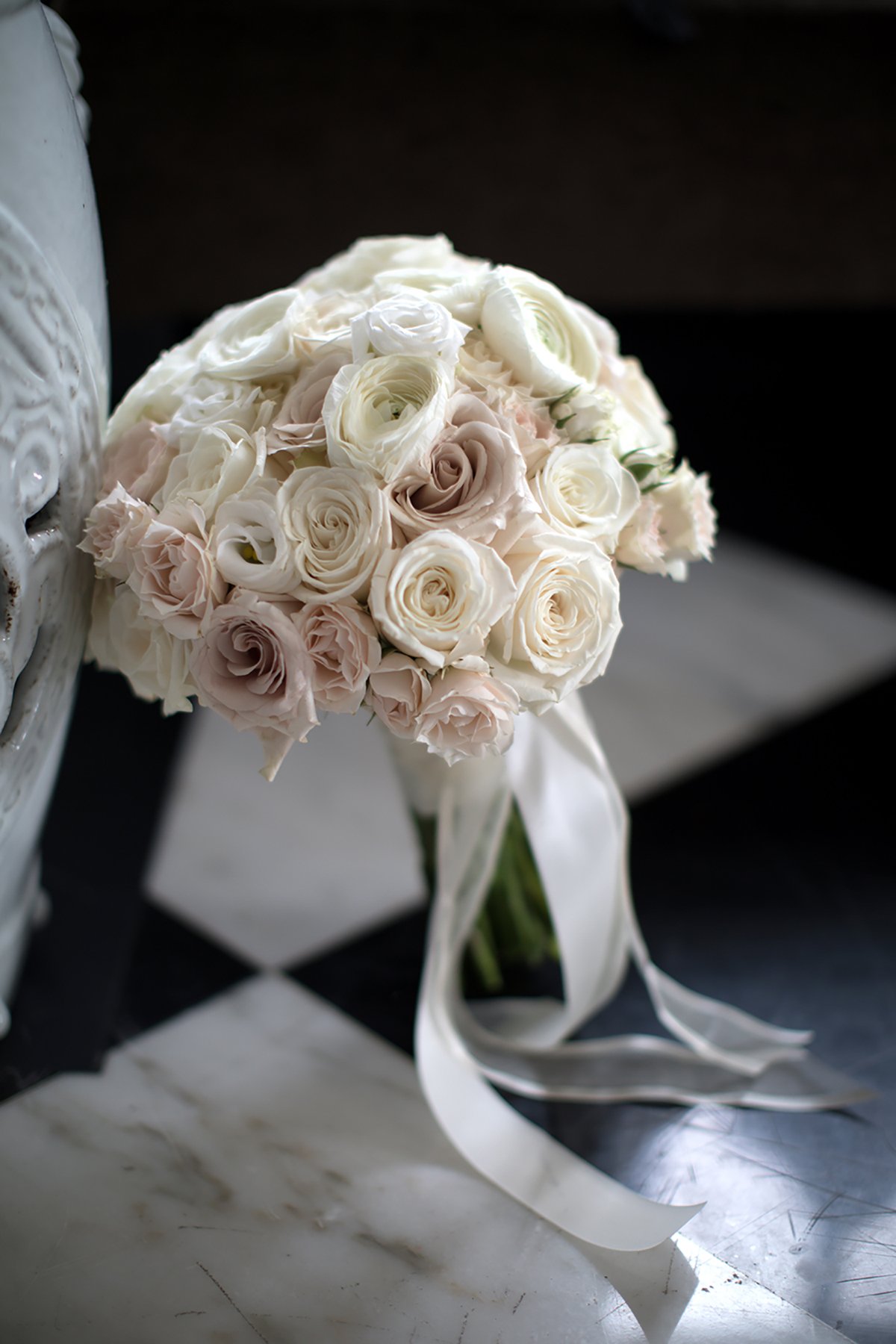 bridal bouquet - blush, ivory
