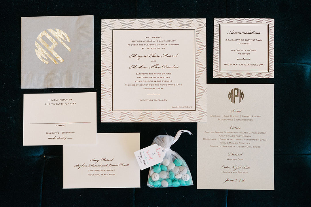 houston wedding, stationery, invitations
