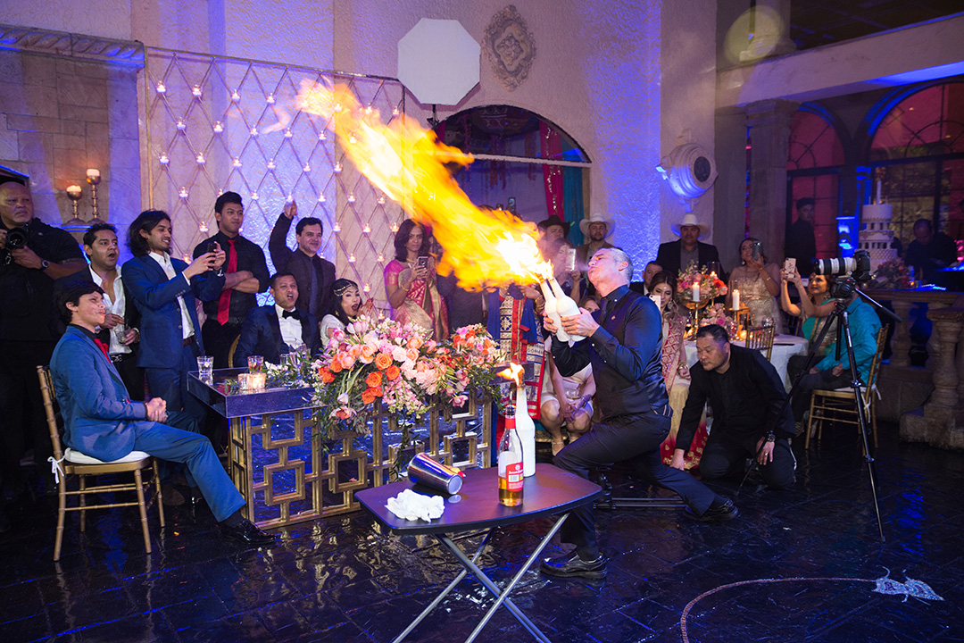 houston wedding, south asian, mexican, las velas, interracial couple