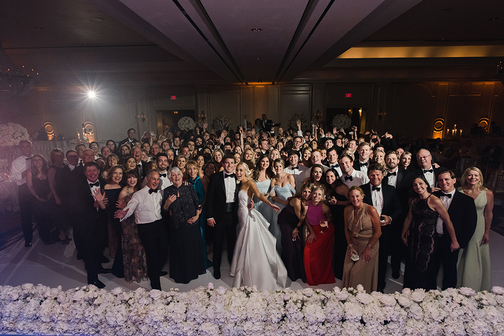 ballroom reception dance floor - wedding guests - photography