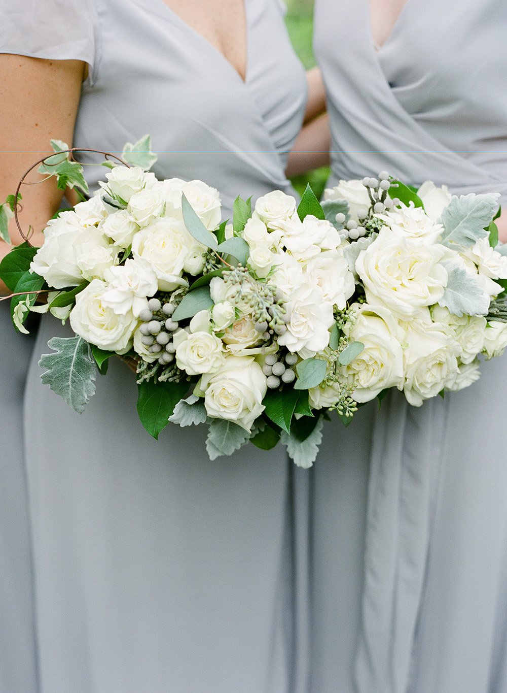 bouquet, houstonian, reception, flowers, grayhouse events, swift + co, floral, bridesmaids, dresses