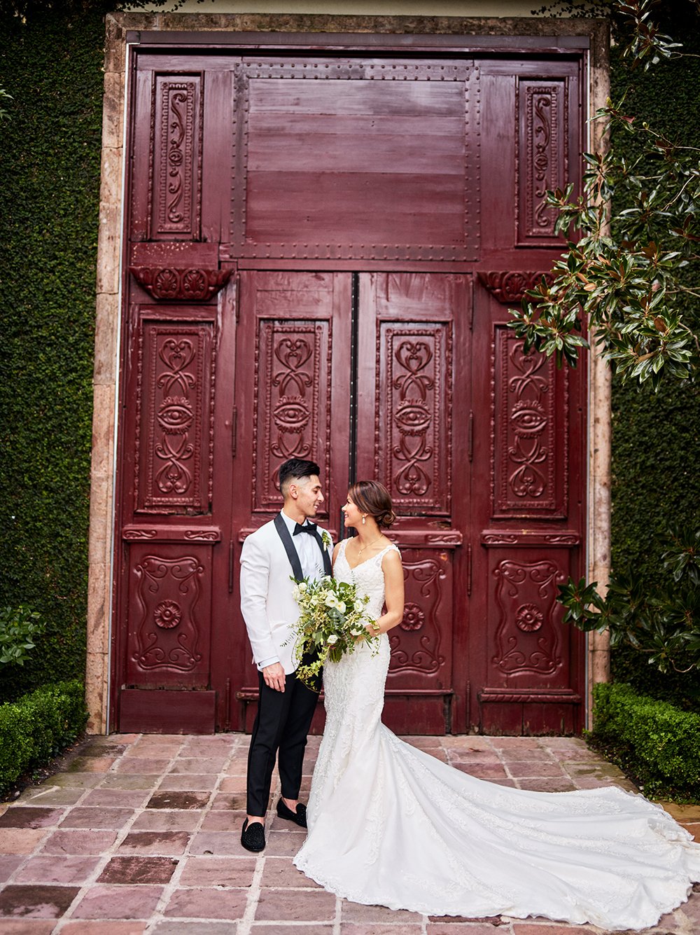 red door - wedding photography at the bell tower on 34th