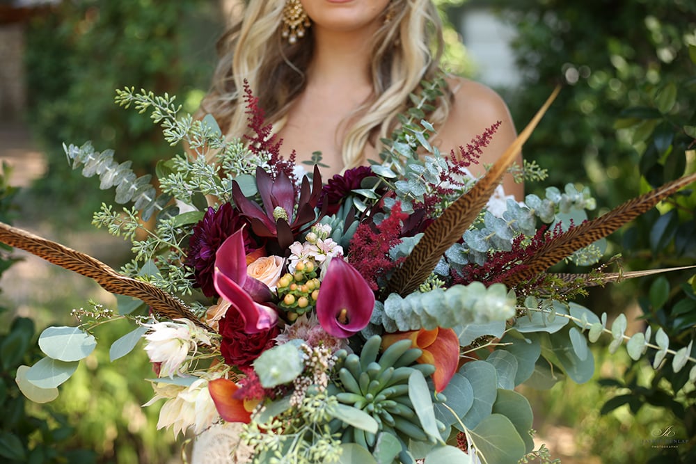 bridal bouquet - rustic