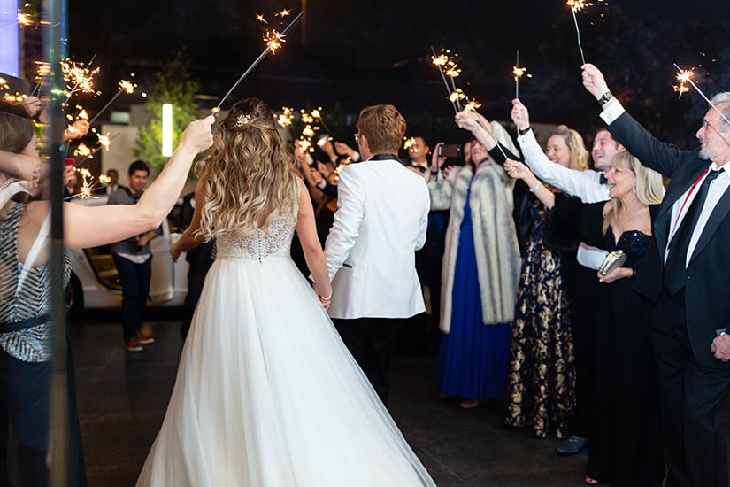 Wedding exit - sendoff - sparklers