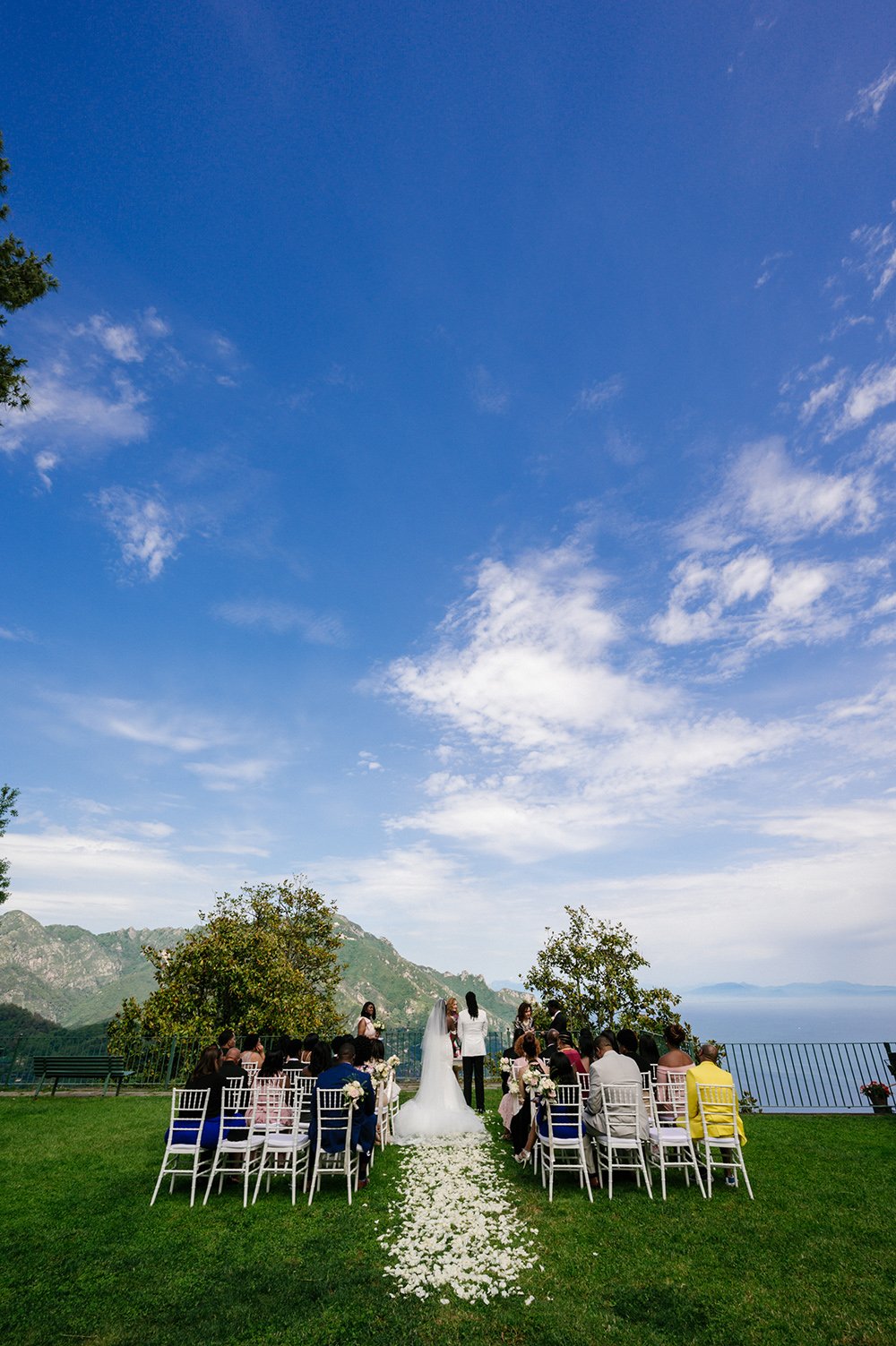 garden wedding ceremony - outdoor - amalfi coast - intimate