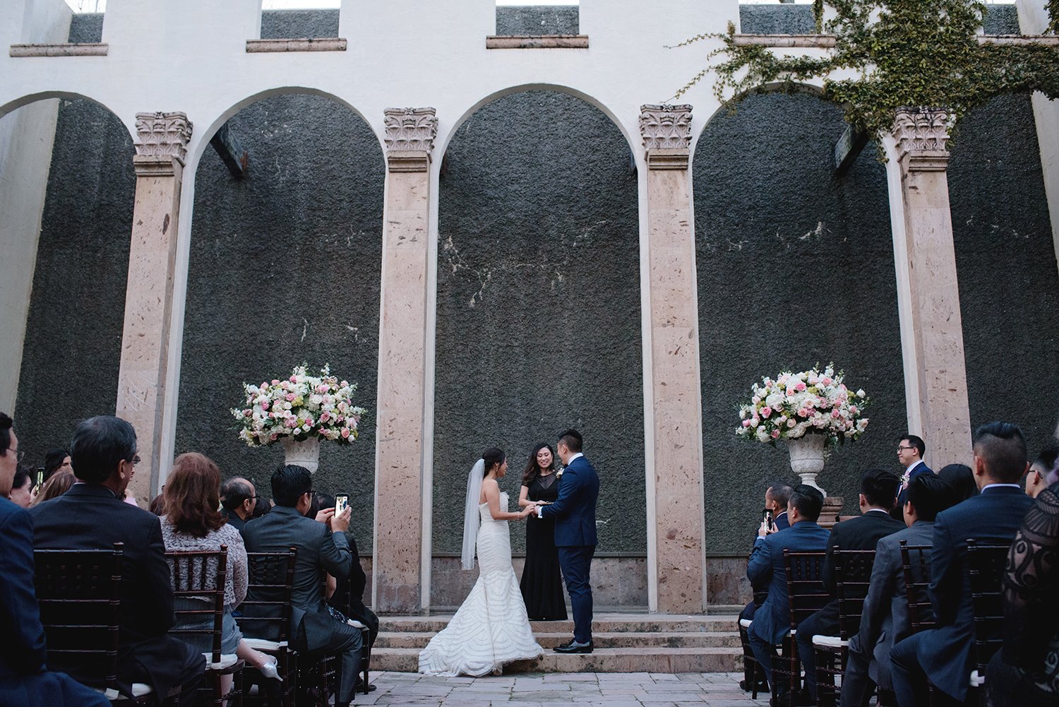water wall - houston wedding ceremony backdrop