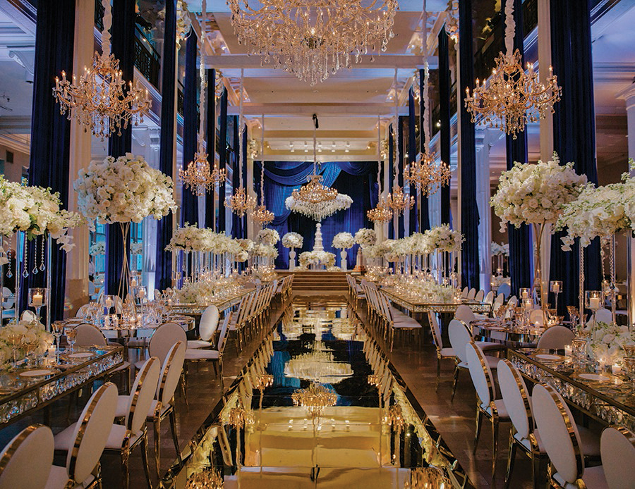 decor, mirrored floor, columns, high ceilings, best floral, houston wedding