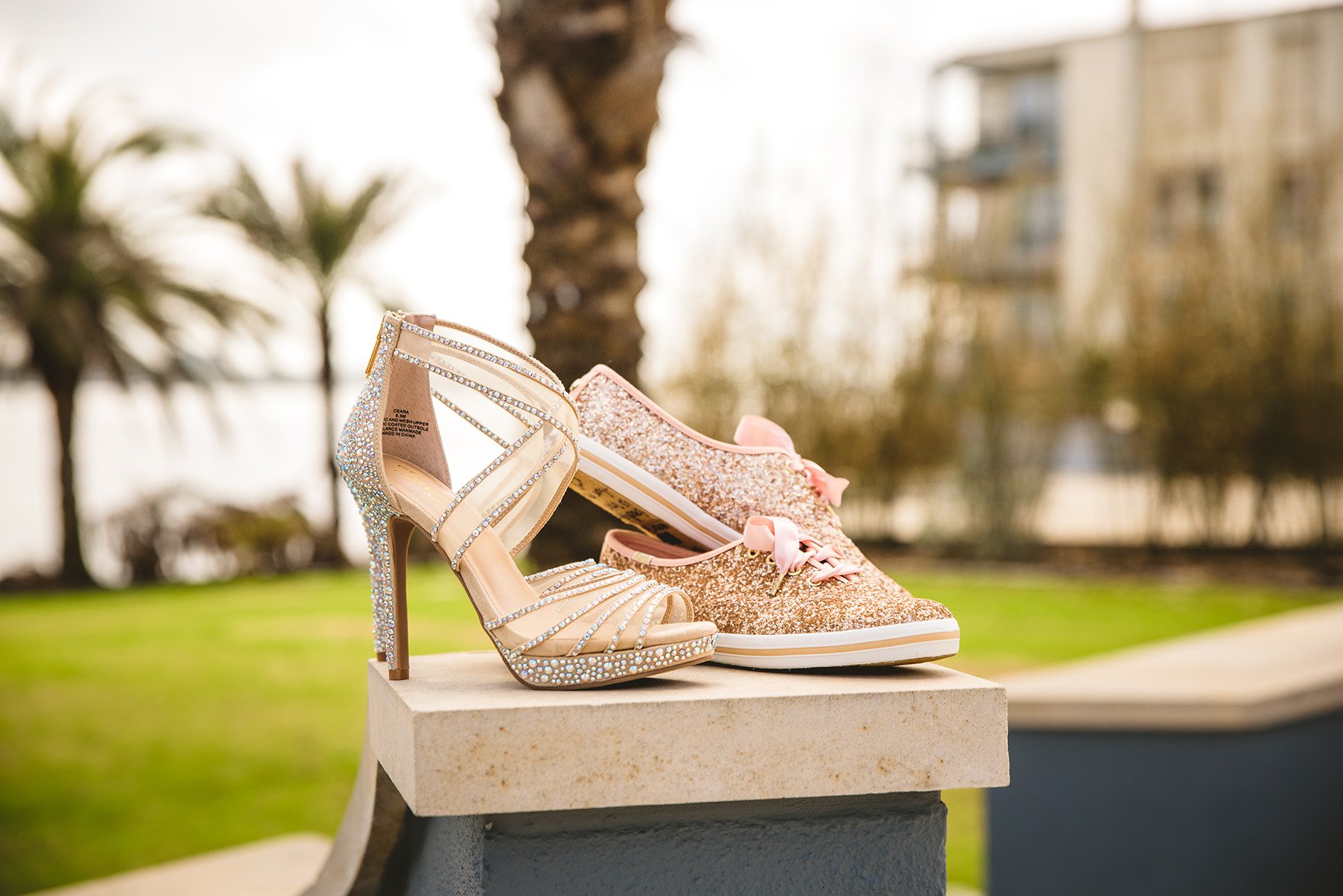 houston wedding, heels, kate spade shoes, glitter, sprakle, pink