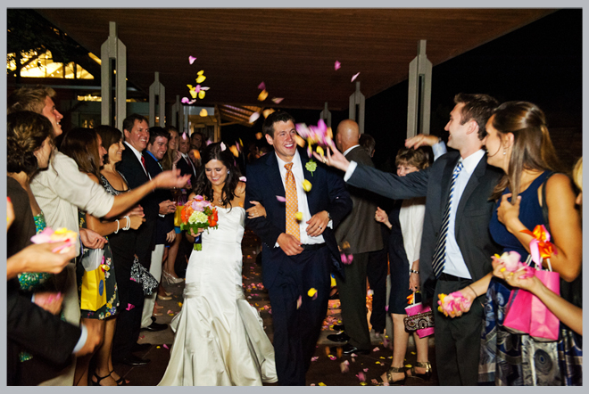Pink, Orange, Yellow and Green Lakeway Resort Wedding ~ Houston Wedding Blog