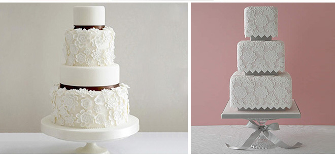Lace Wedding Cakes ~ Houston Wedding Blog
