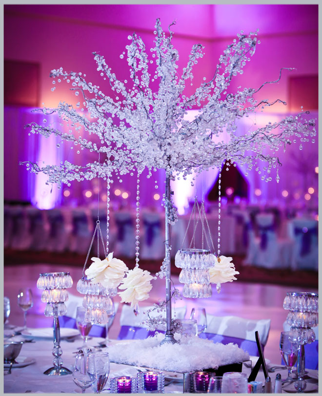 White and Purple Woodlands Winter Wedding ~ Houston Wedding Blog