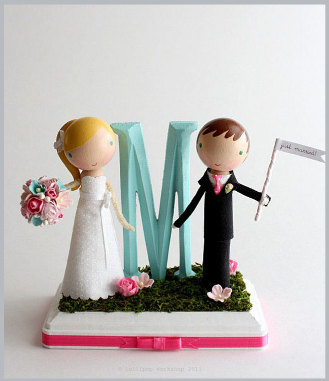 Paris Engagement Proposal Bride & Groom Wedding Day Cake Topper Silhouette 