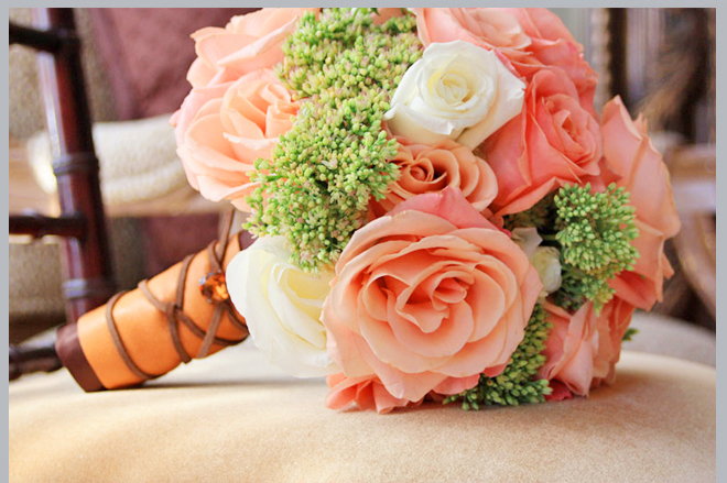 Pearl & Bear Grass Posy Handtied Wedding Flowers Brides Bouquet Ribbon Rose 