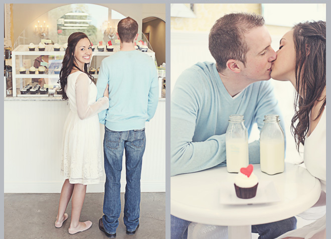 Vintage Picnic & Cupcakes Engagement Shoot by The Girls 