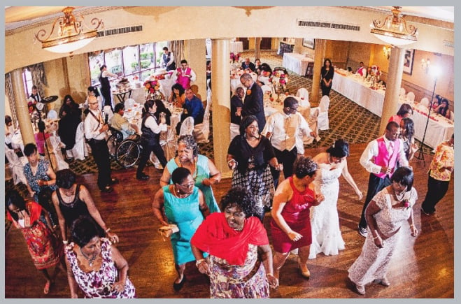 Classic Courtyard on St. James Wedding by Civic Photos