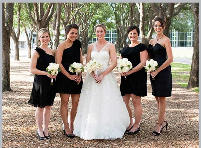 Black and White (and Stylish All Over) Wedding by Alyse French