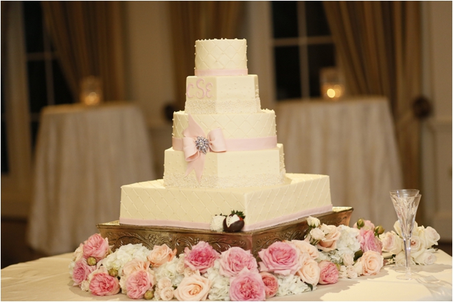 Classic Pink & White Country Club Wedding with Art Deco Inspiration