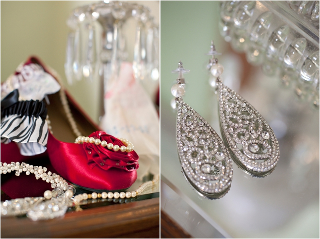 Bridal jewelry and shoes