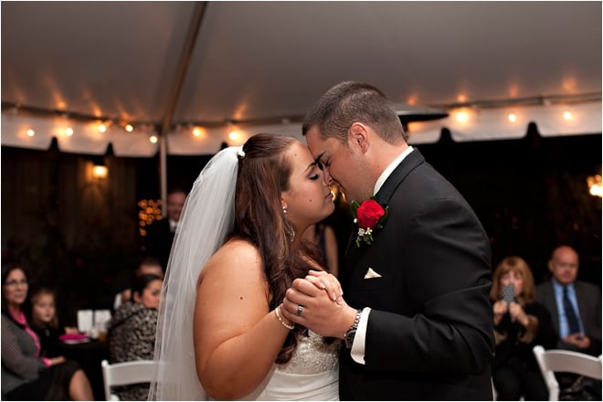 Bride and groom first dance