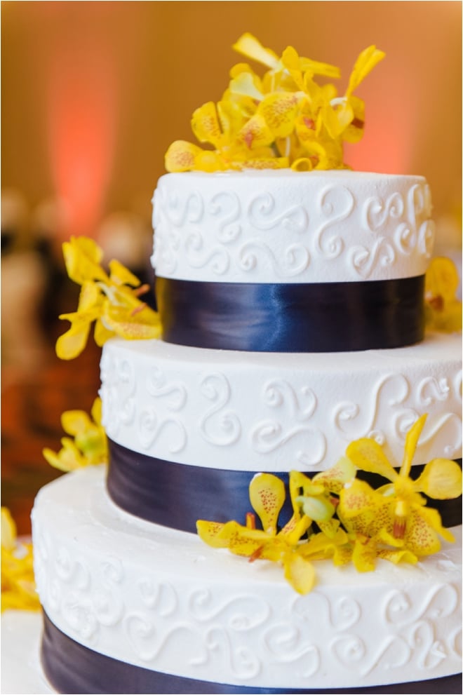 Navy, Gray and Yellow Spring Wedding with Outdoor Ceremony at The Grove
