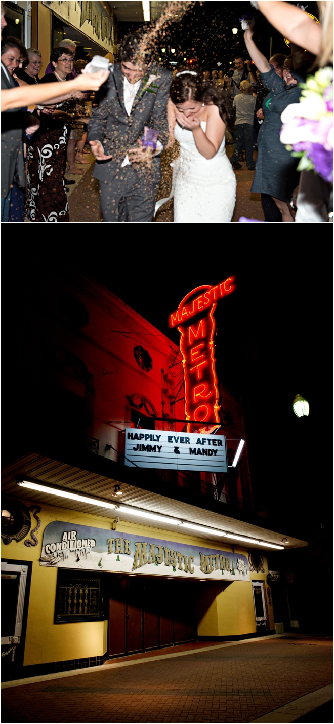 Purple, Silver and Bling Wedding at The Majestic Metro