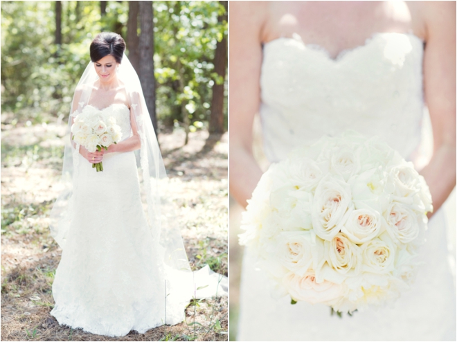 Pretty, Sun-kissed White and Pink Wedding at The Woodlands Country Club