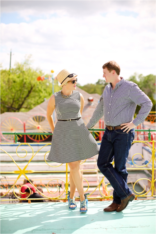 Hip and Adorable Orange Show and Menil Collection Engagement Shoot