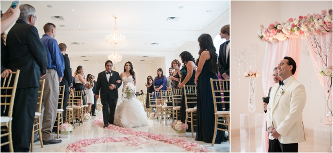 Classic, Traditional, Blush, Green and Gold Houston Wedding at Chateau Cocomar