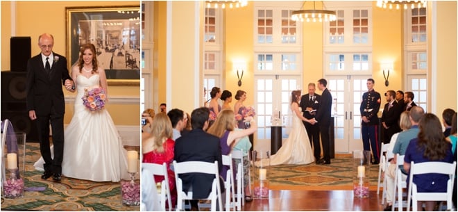 Lavender and Coral Galveston Texas Wedding at Hotel Galvez