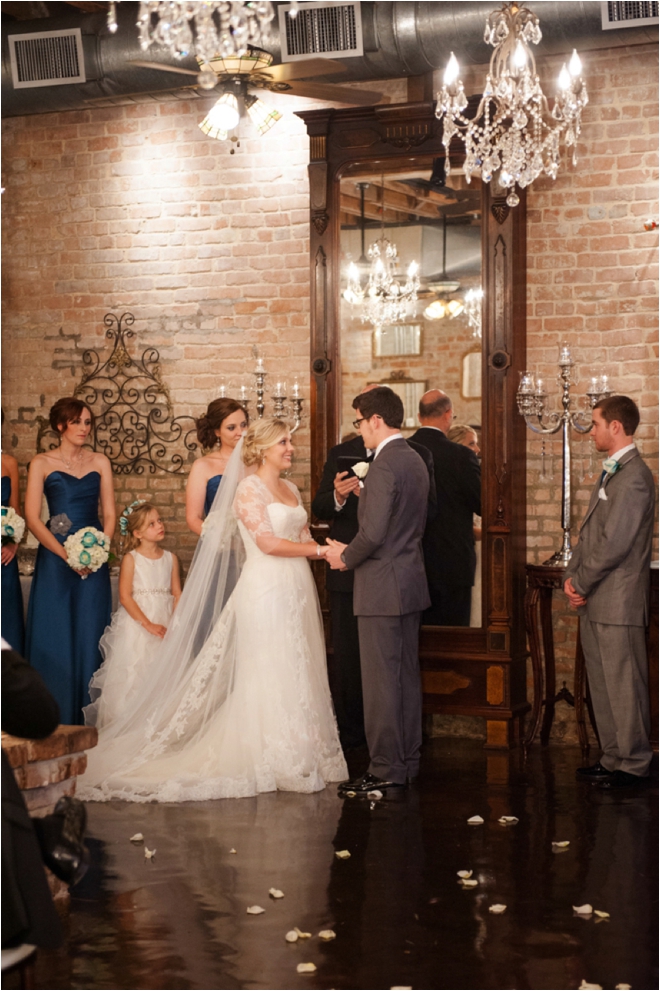 Silver and Teal Butler’s Courtyard Wedding by Motley Melange