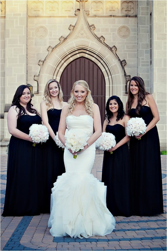 Classic Black, White and Blush Wedding at Hotel ZaZa